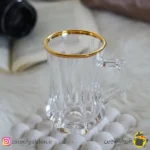 فنجان گلکسی لب طلایی